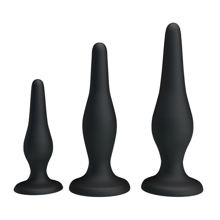 BEGINNERÂ´S Mini Anal Kits - Silic Butt Plug - 3 tamaÃ±os diferentes en 1 - L-42/J-51