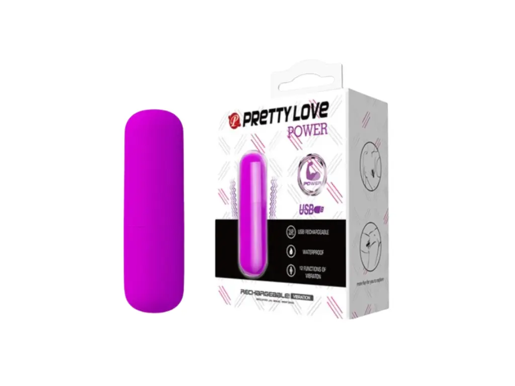 POWER - Balita Vibradora Recargable - Violeta