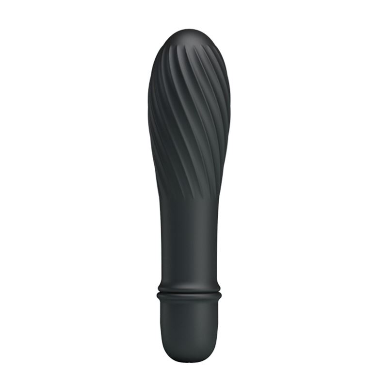 [BI-014503-4] Solomon Negro - Vibrador Texturado 10 Funciones