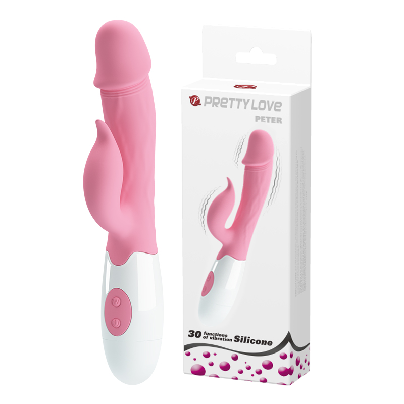 PETER - Vibrador con estimulador - Violeta