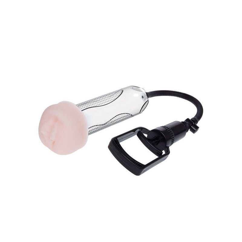 [BM-010066] Bomba Penis Enlargement System 9.8'' - Manual con vibraciÃ³n
