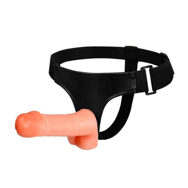[BW-022009] ULTRA PASSIONATE HARNESS - Dildo con testiculos 18,5cm