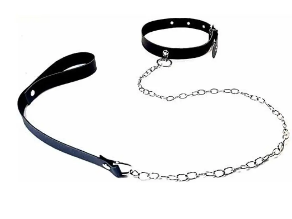 COLLAR CON CADENA REGULABLE NEGRO