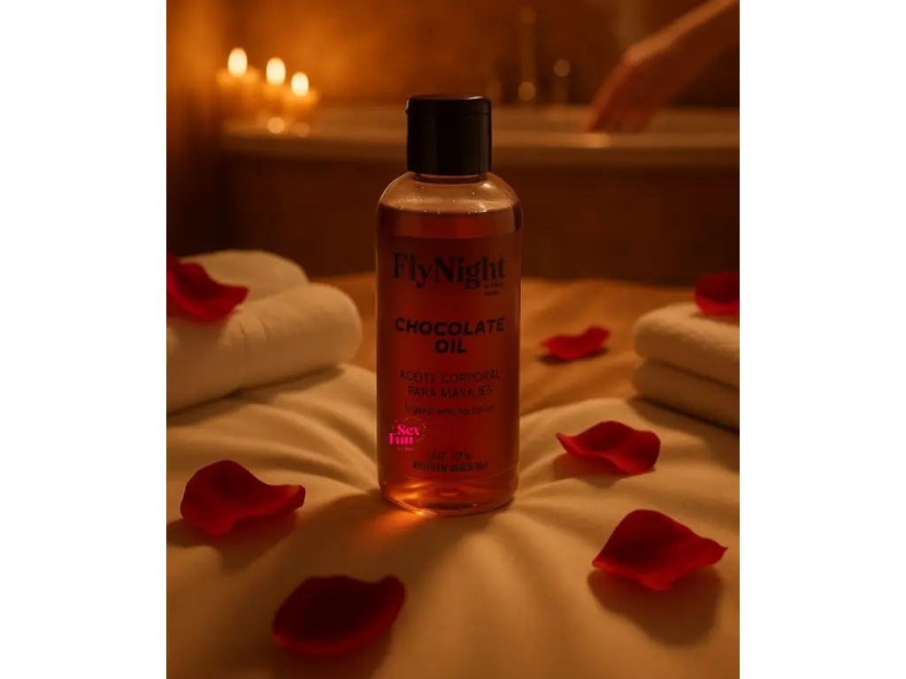 Aceite Masaje Saborizado Chocolate 100 cc. Fly Night