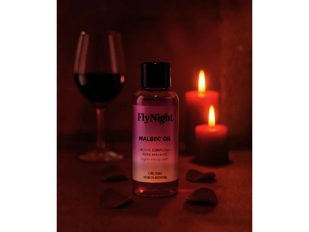 [FN-C5042] Aceite Masaje Uva Malbec 100 cc. Fly Night