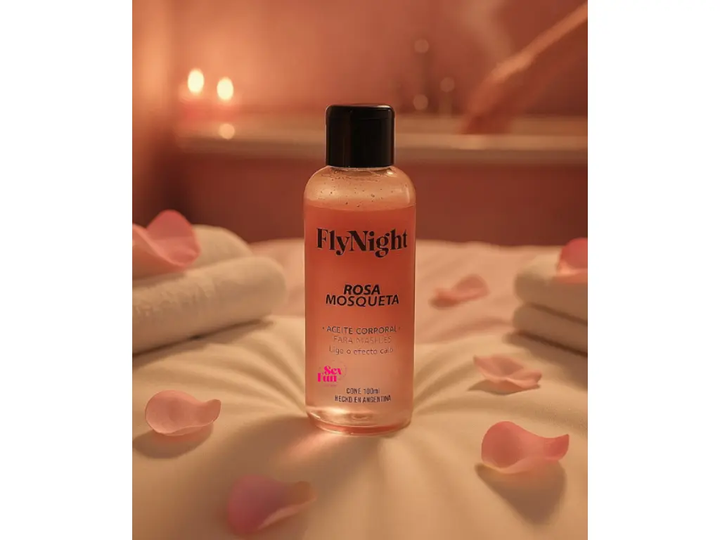 [FN-C5045] Aceite Masaje Rosa Mosqueta 100 cc. Fly Night