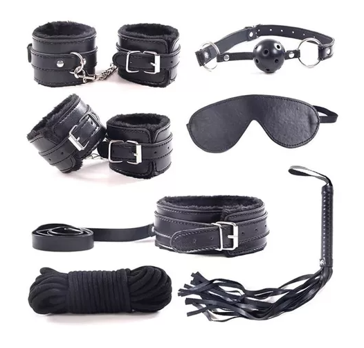 Kit Bondage 7 Piezas Negro