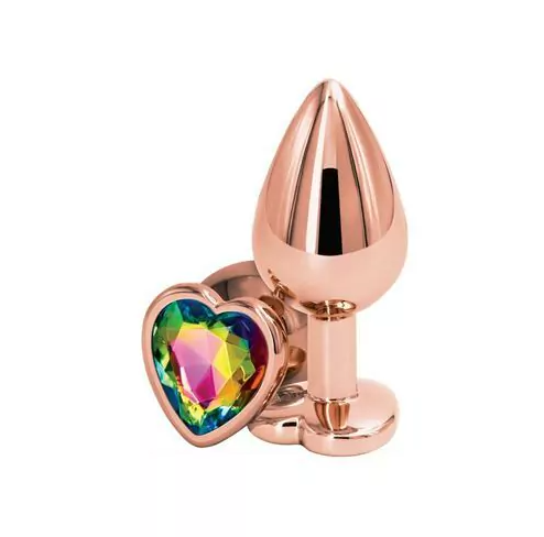 [FT-MGJ53-M] Plug Anal Metal Rosa Medium