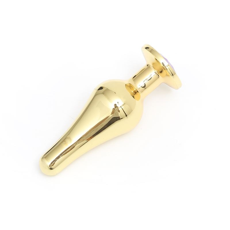 [FT-SM16-M] Plug Anal Metal Dorado Medium Pinito