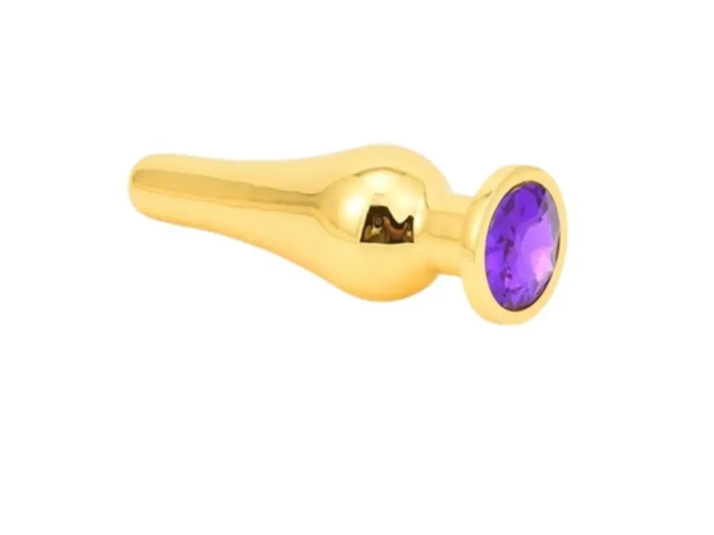 [FT-SM16-S] Plug Anal Metal Dorado Small Pinito