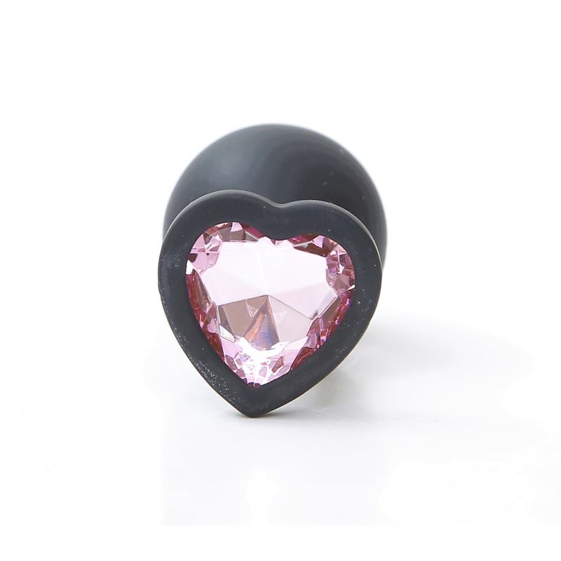 [FT-SM27-M] Plug Anal Silicona Corazon Medium