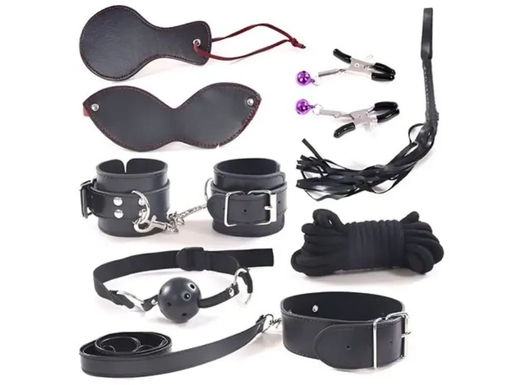 Kit Bondage 8 Piezas Negro