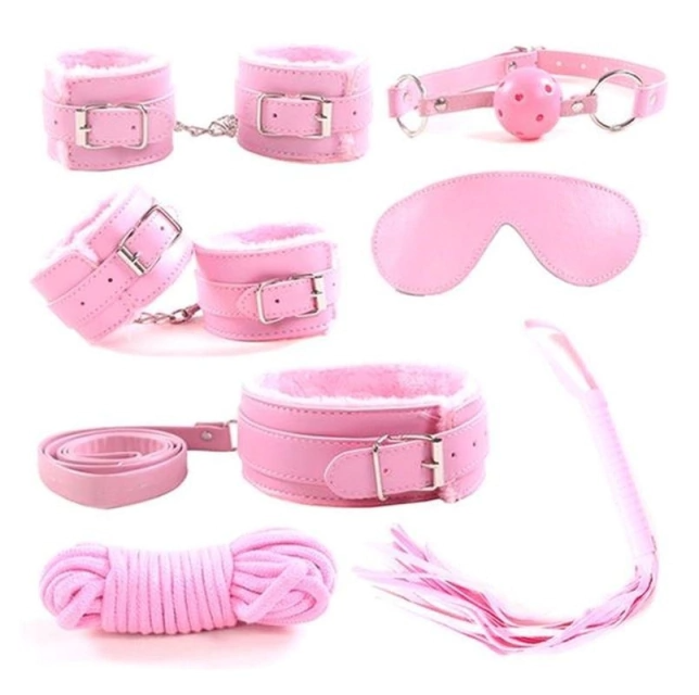 KIT BONDAGE 7 PIEZAS ROSA