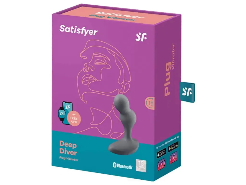 [J4006796] Satisfyer Deep Diver Grey - Estimulador Prostatico