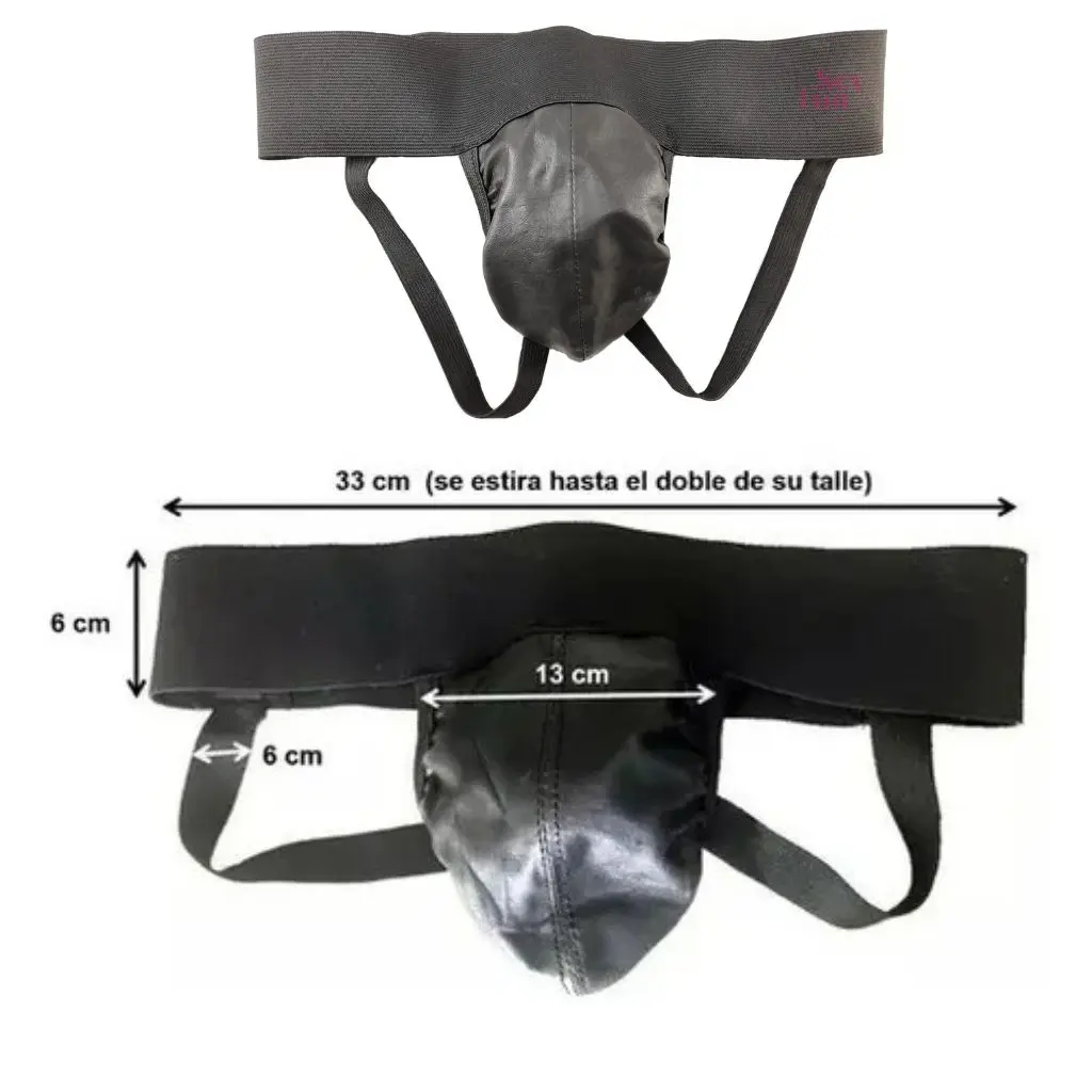 Suspensor De Cuero Talle L 80 cm de Elastico