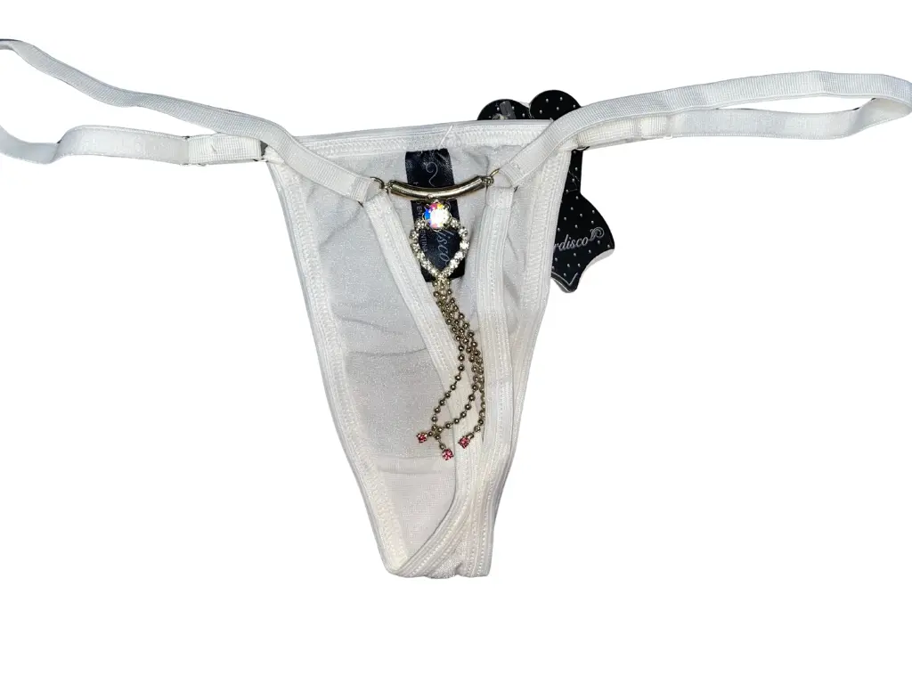 [M019ABLA] Less Strass Corazon Colgante (Blanco)