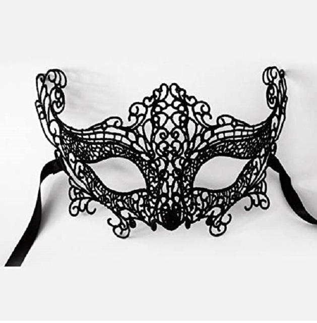 [ML-AT05] Antifaz Mariposa Nocturna Negro