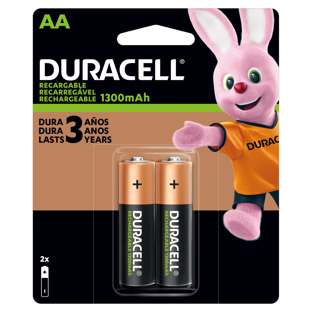Pilas Duracell AA x 2 u.- Recargables