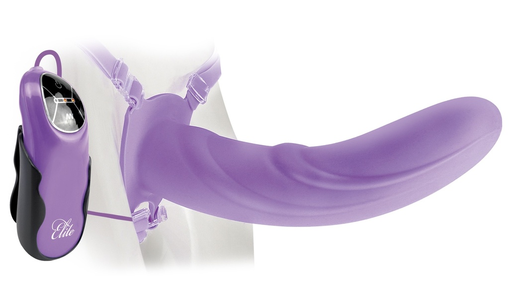 Vibrating 8 Hollow Strap-On - Fetish Fantasy Elite