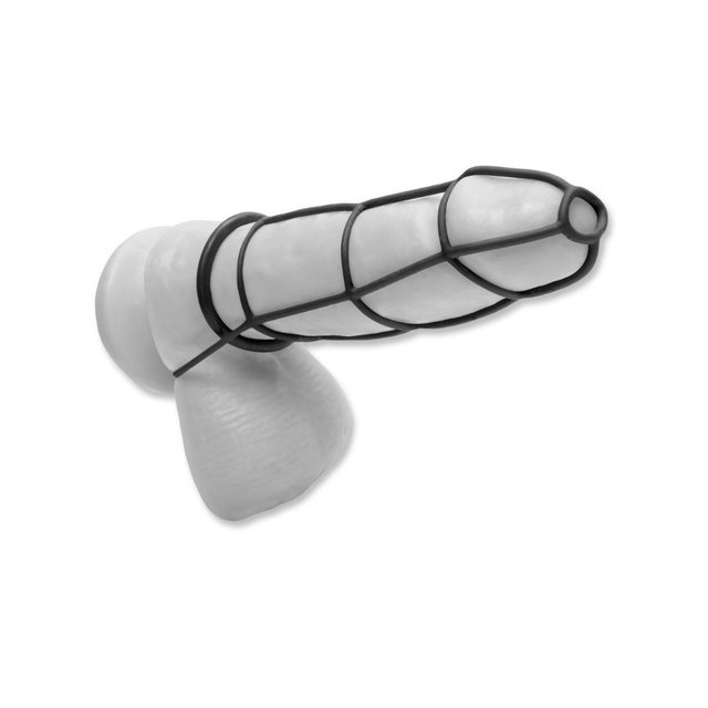 Silicone Cockcage & Ring Set