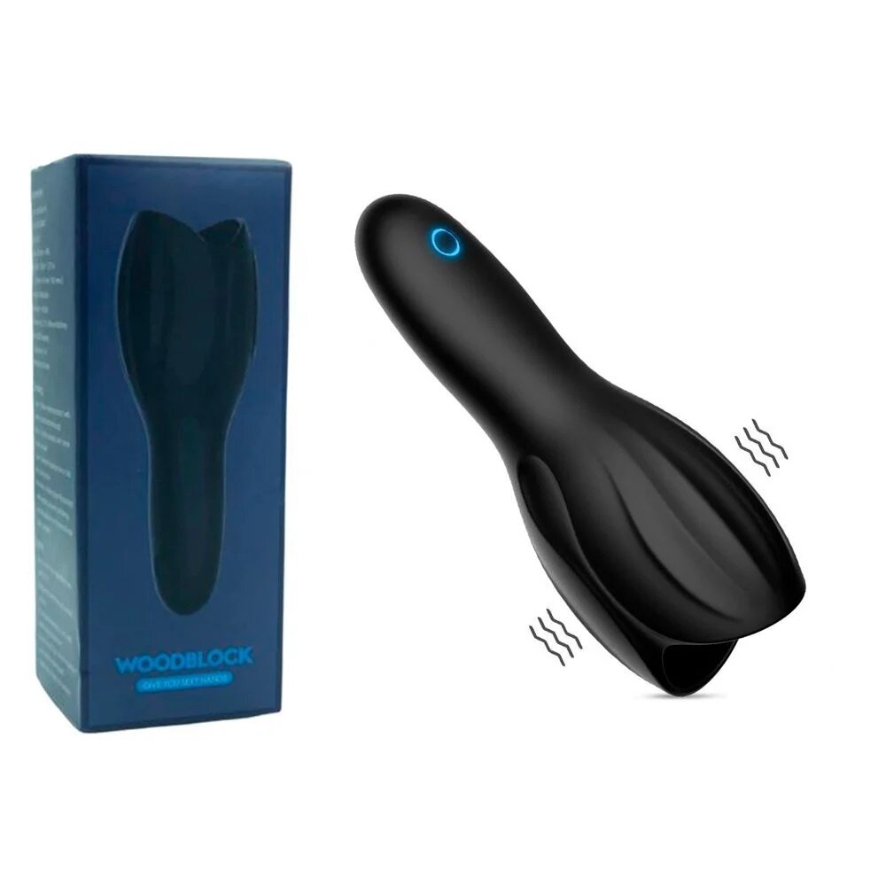 [SHD-D0801] MASTURBADOR WOODBLOCK - RECARGABLE - 10 FUNCIONES - SILICONA