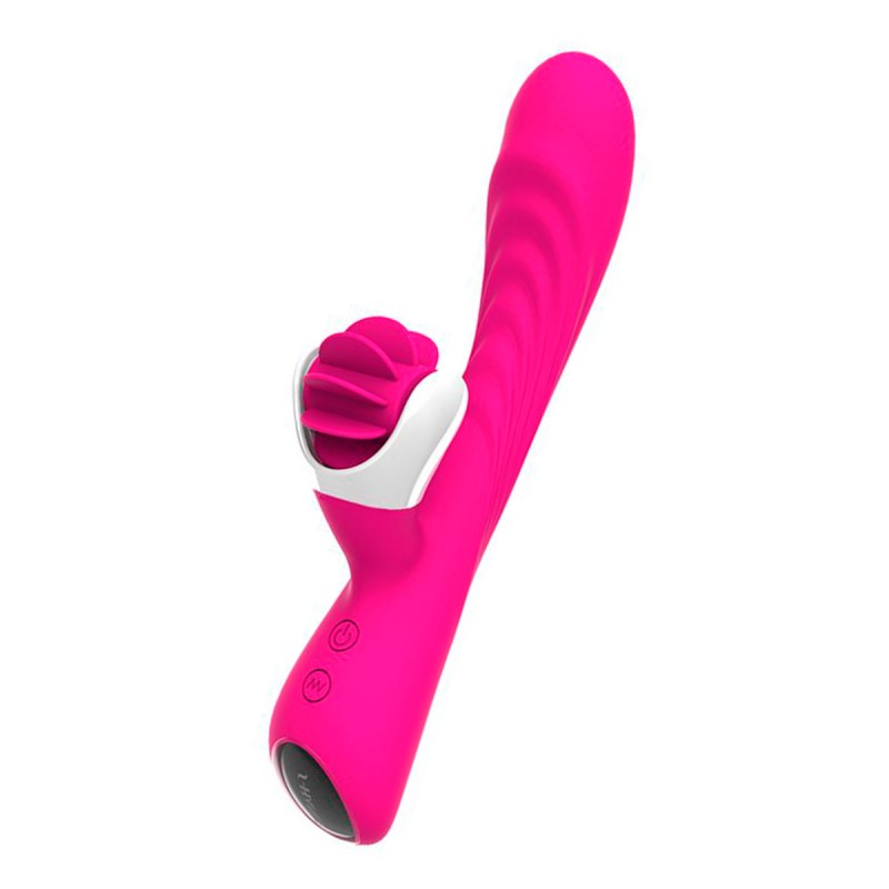 NINFA NYMPH VIBRADOR CON LENGUAS GIRATORIAS RECARGABLE USB