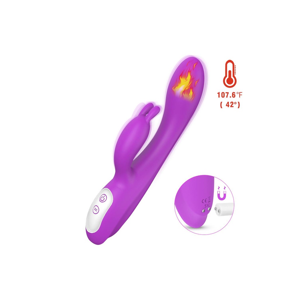 NAUGHTY VIBRADOR MULTIFUNCIONAL CALIENTA RECARGABLE USB