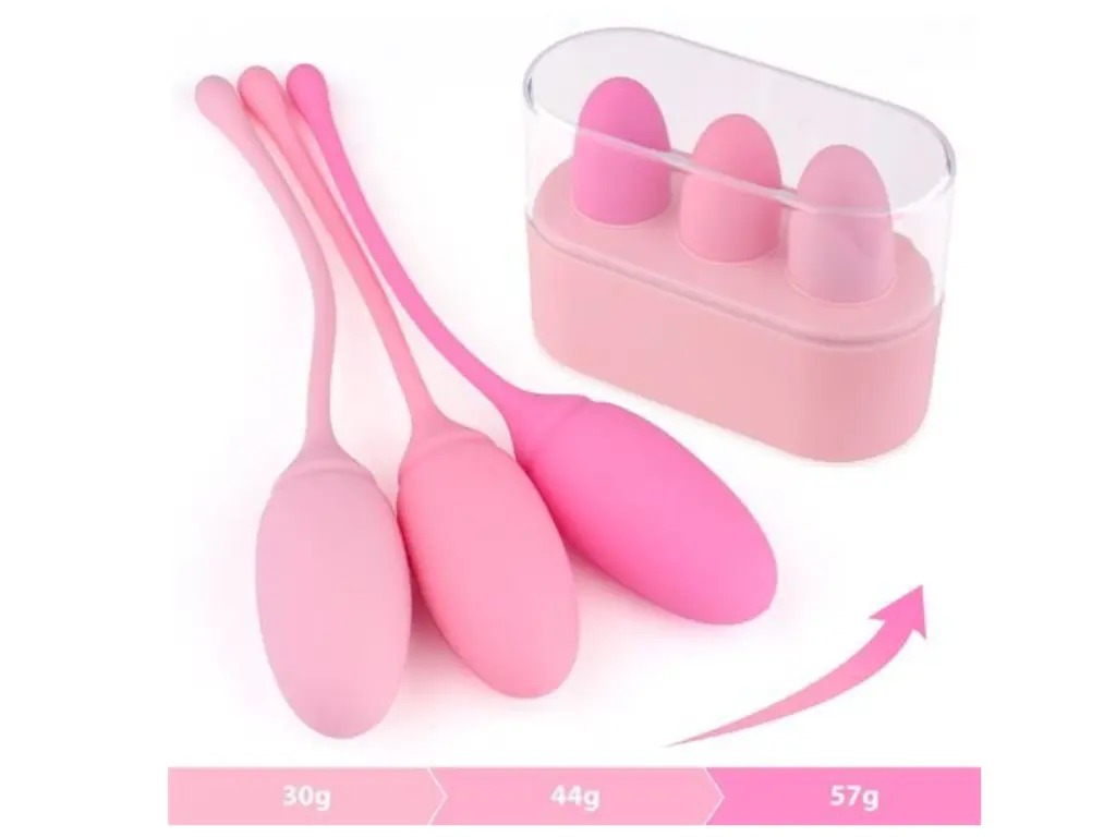 Set 3 Eggs Rose Bolas Vaginal Silicona