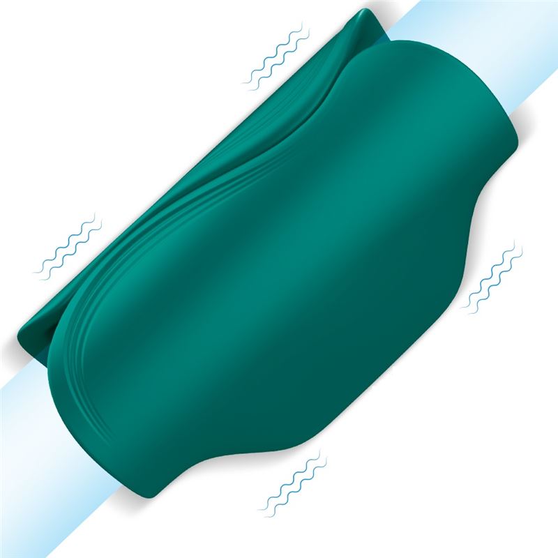 [SHD-S348] MASTURBADOR VIBRADOR 9  FUNCIONES - SILICONA - RECARGABLE