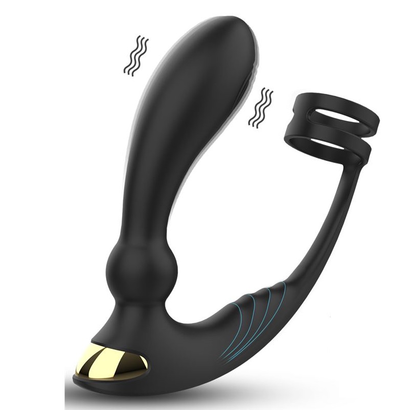 [SHD-S416] VIBRADOR KINGS LANDING DOBLE PENETRACION ANAL RECARGABLE