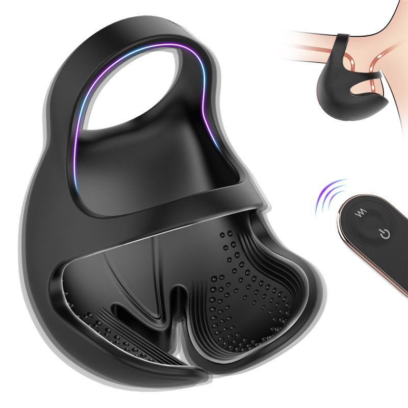 [SHD-S417-2] VIBRADOR CHAD TESTICULO 9 FUNCIONES RECARGABLE CONTROL REMOTO