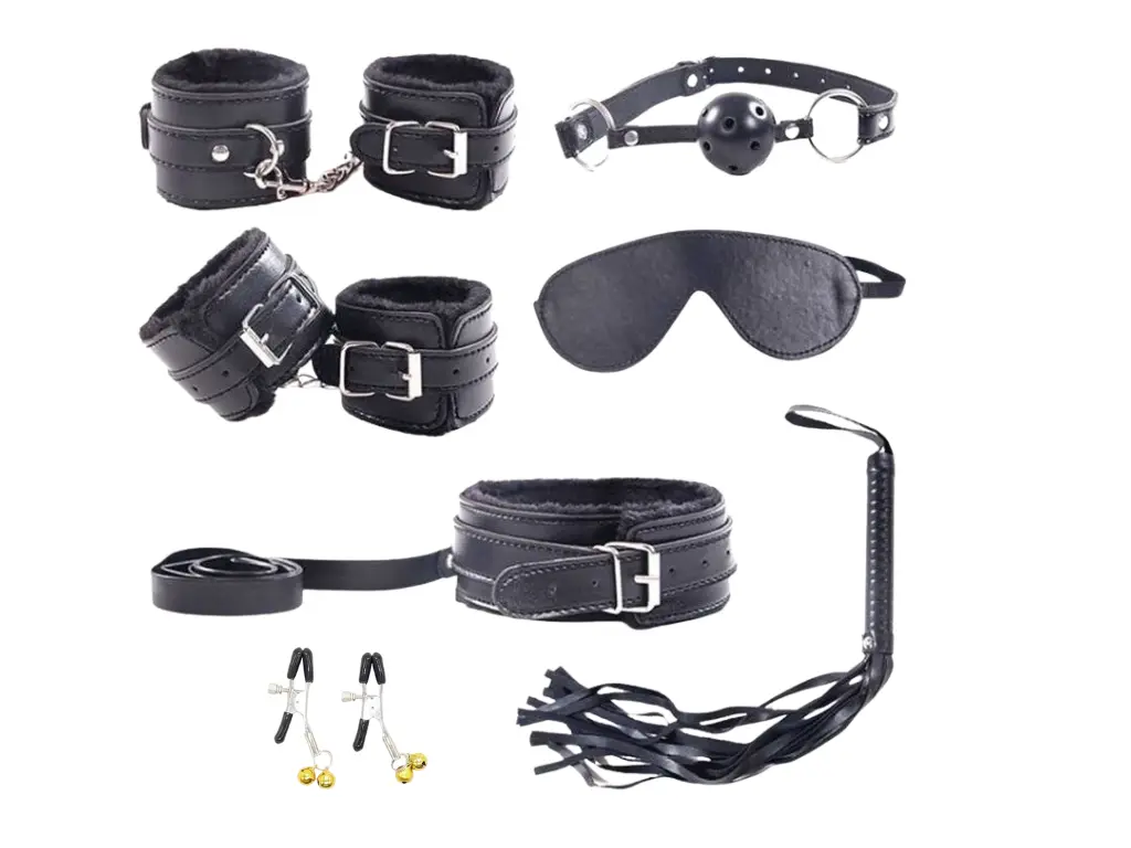 Kit Bondage 7 Piezas Negro
