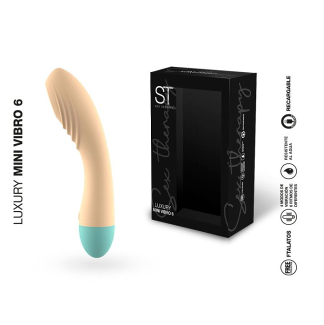 [ST-19023] Luxury Mini Vibro 6 con Pulsaciones - Recargable