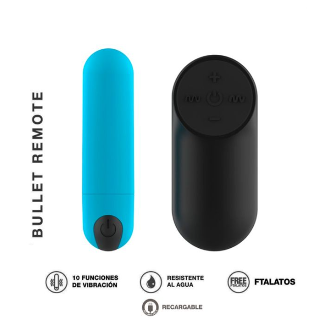 [ST-19059-BLUE] Bala Vibradora con Control