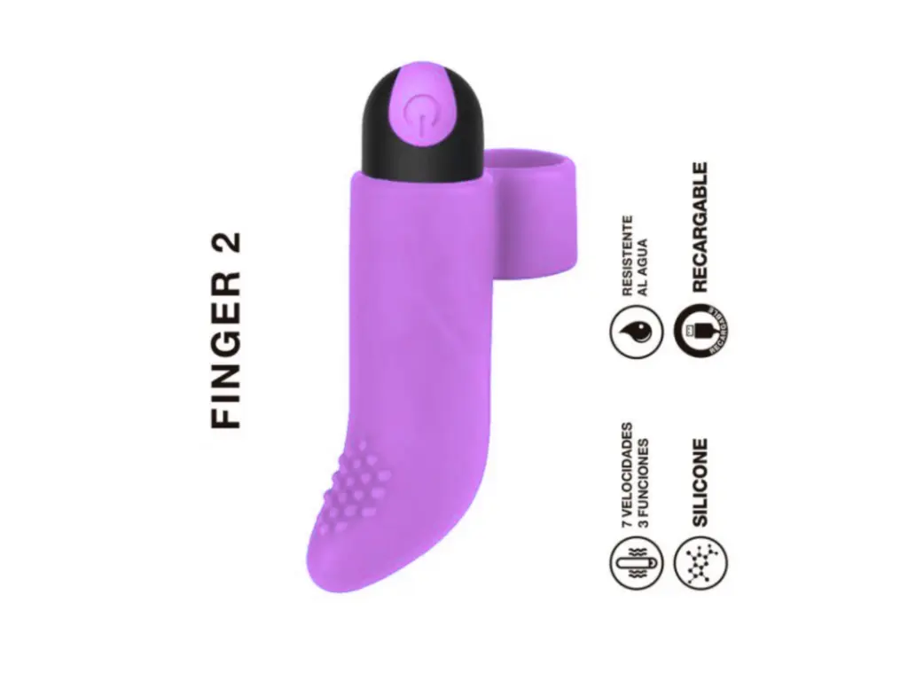 [ST-LY62A01-022] Bala Vibradora Recargale - Finger 2 Purple