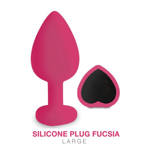 Silicone Plug Fucsia Large