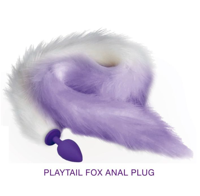 Plug Anal Cola de Zorro Lila - M