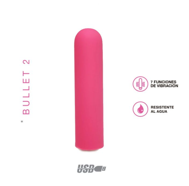 [ST-3473-FUCSIA] Vibrador clitoriano Bullet 2 fucsia