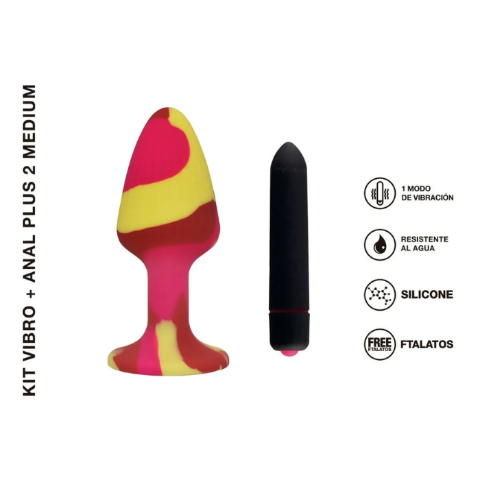 Kit Vibro + Plug Anal Plus 2 Medium