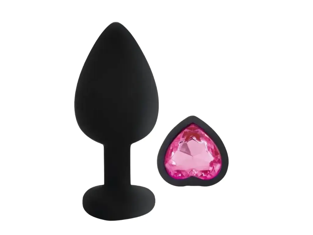 Plug Silicona Corazon Pink S