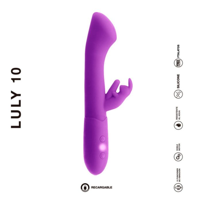 [ST-LA-201869-1] Vibrador Recargable - LULY 10 PURPLE
