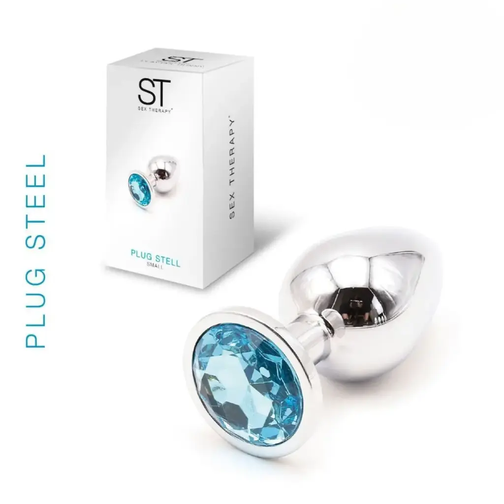 Anal Plug Steel Blue S