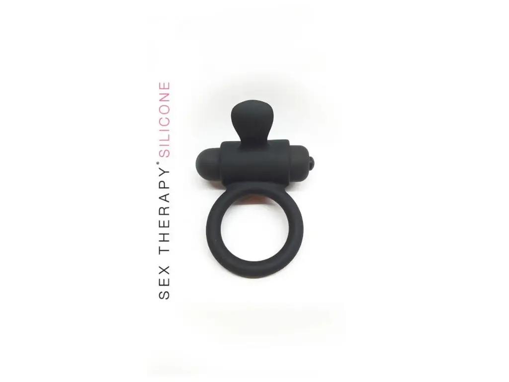 [ST-SI091-BLACK] Anillo Vibrador Ring 3 Black - A Pilas