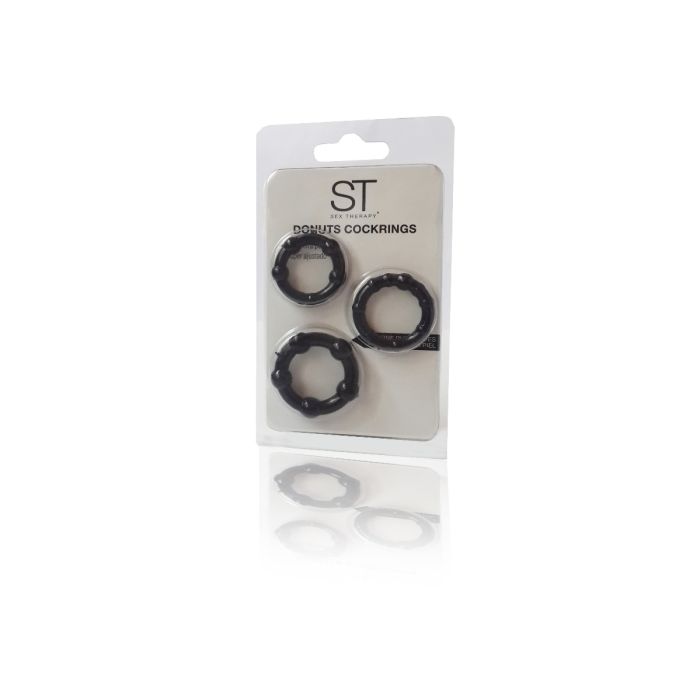 Beaded Cockrings Black