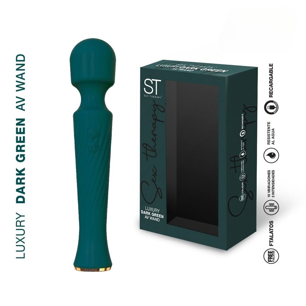 Luxury dark green av wand