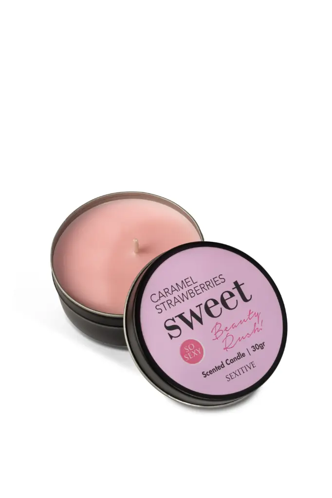 [SXT-D51] Vela para Masajes/Wax Play - Caramel Strawberries 30g