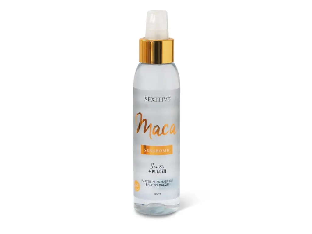 [SXT-S03] Aceite masajes SensBomb efecto calor - MACA 130 ml