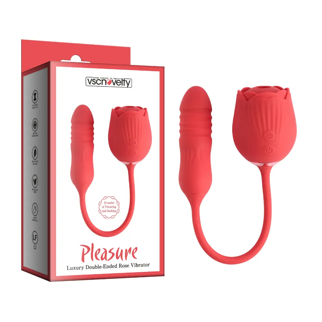 Luxury Rose - Succionador y Vibrador con Movimiento