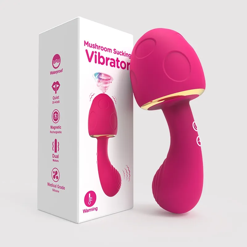 Vibrador y Succionador Con Temperatura Automatica
