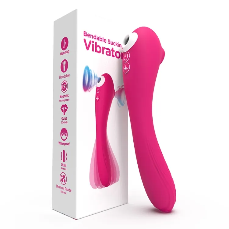 Vibrador con Succionador y Temperatura Automatica 2